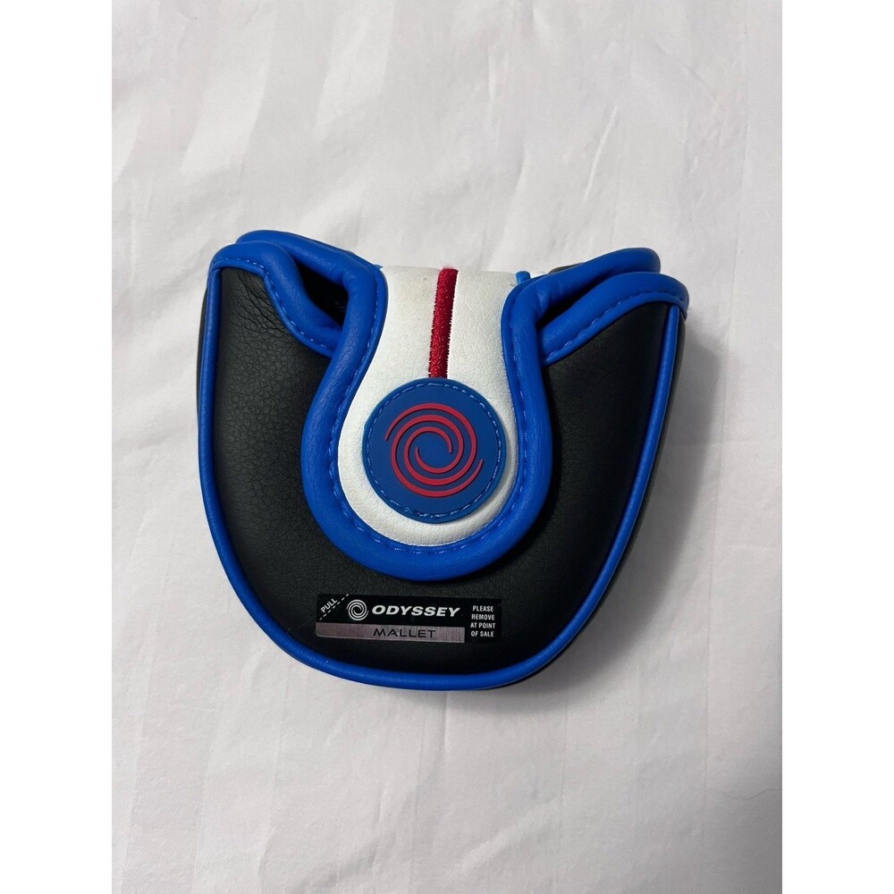 Odyssey Triple Track Mallet Putter Headcover Black Blue White Magnet